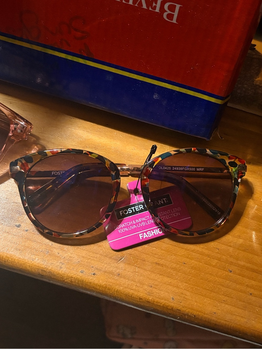 Foster Grant Round Tortoiseshell Frames with Brown Lenses